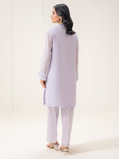 2 Piece Chiffon Suit-Embellished (Pret)