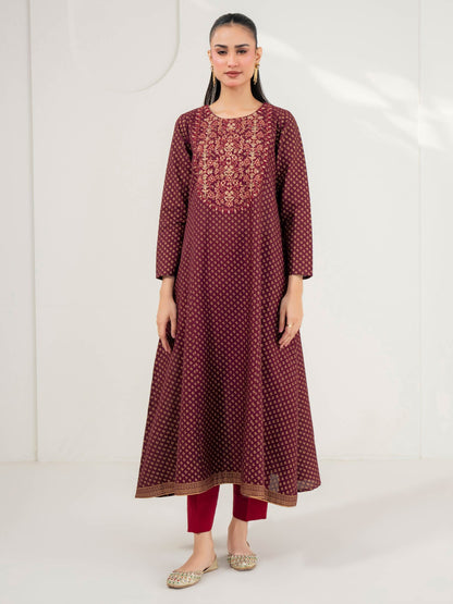 Khaddar Frock-Embroidered (Pret)