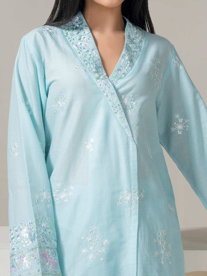 2 Piece Dobby Suit-Embroidered (Pret)