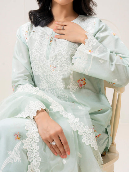 3 Piece Lawn Suit-Embroidered (Pret)