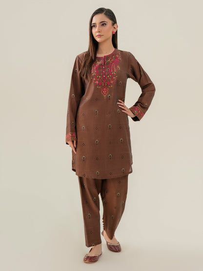 Jacquard Co-Ord Set-Embroidered (Pret)