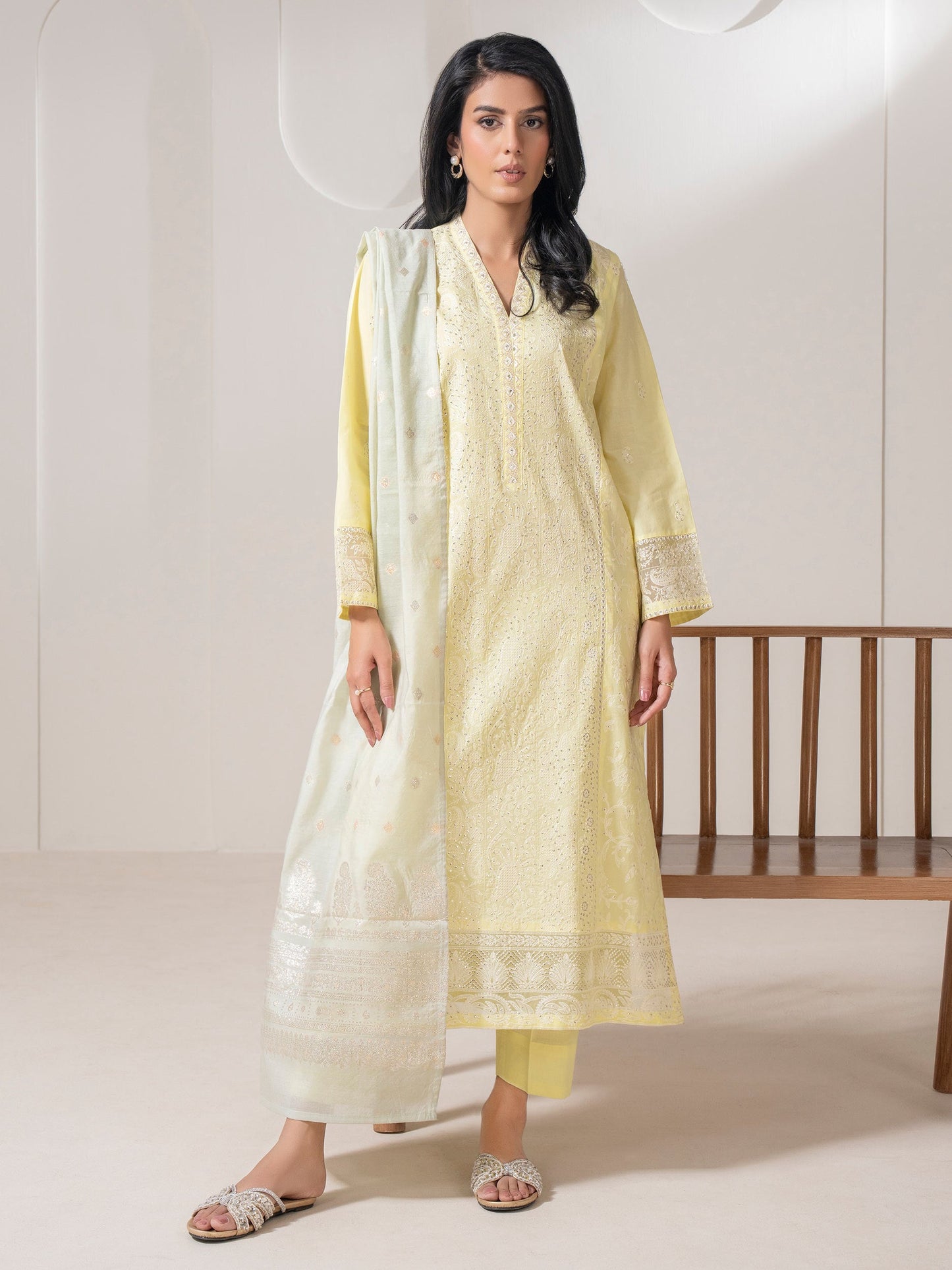 3 Piece Lawn Suit-Embroidered (Pret)