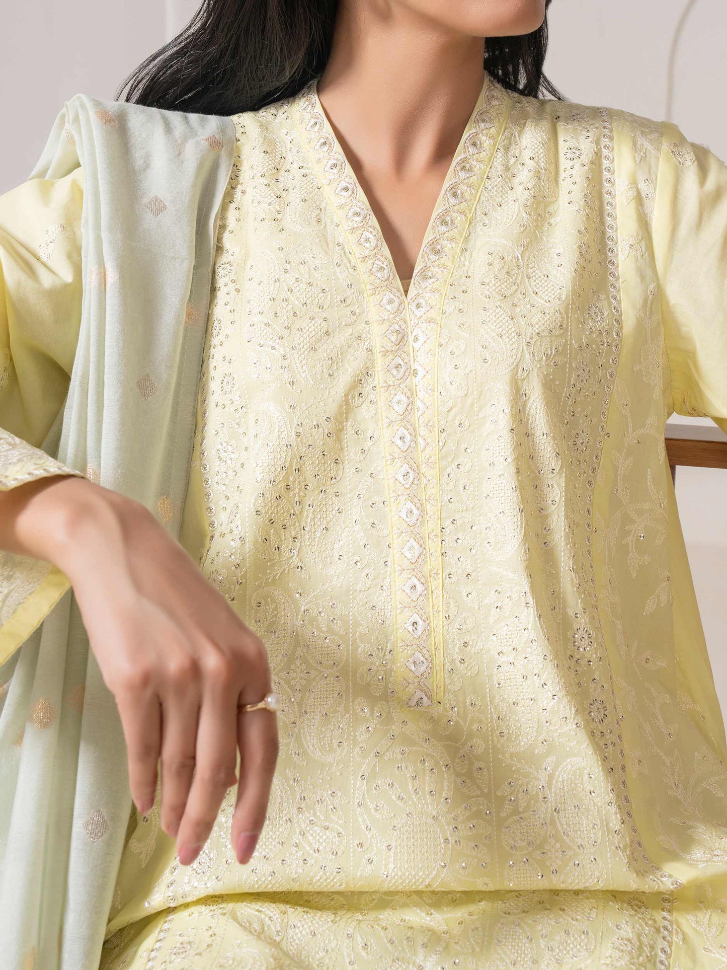 3 Piece Lawn Suit-Embroidered (Pret)