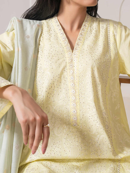 3 Piece Lawn Suit-Embroidered (Pret)
