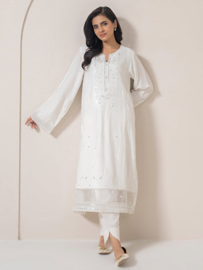 2 Piece Crepe Suit-Embroidered (Pret)