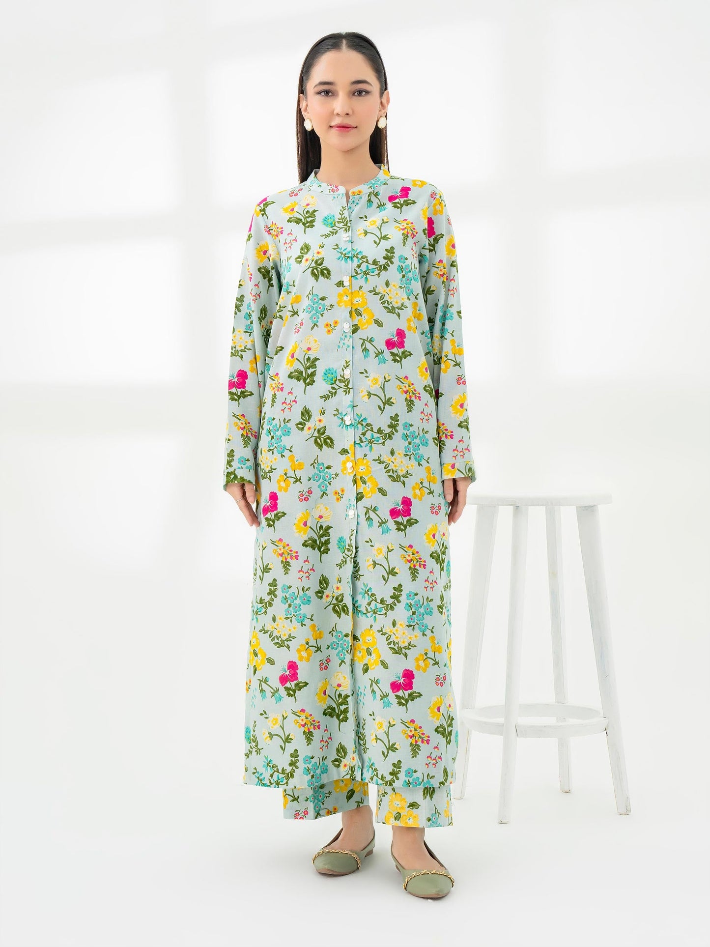 2 Piece Khaddar Suit-Printed (Pret)