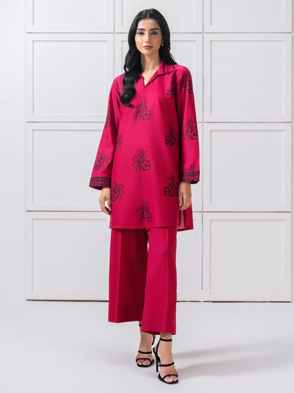 Lawn Co-Ord Set-Embroidered (Pret)