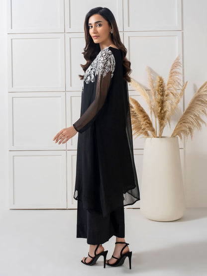 Chiffon Shirt- Embroidered (Pret)
