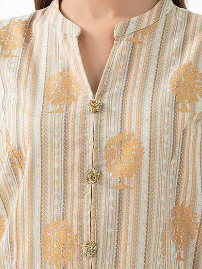 Khaddar Shirt-Paste Print (Pret)