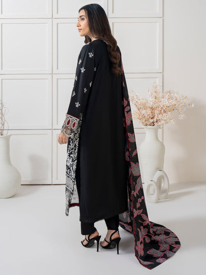 3 Piece Crepe Suit-Embroidered (Pret)