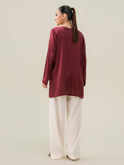 Embroidered Silk Top