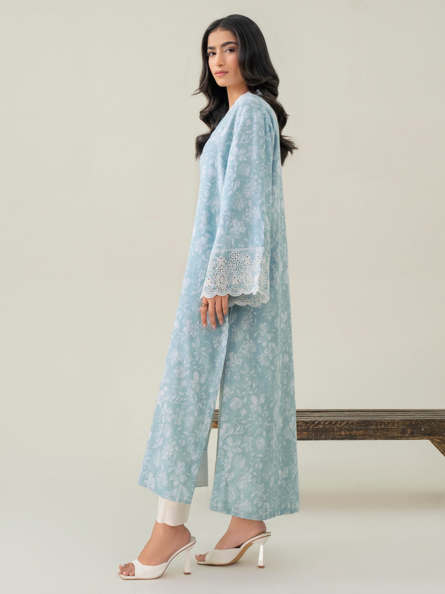 Jacquard Embroidered Shirt (Pret)