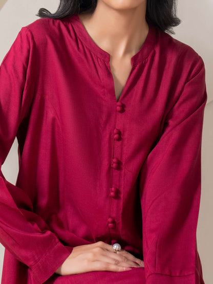 2 Piece Viscose Suit-Dyed (Pret)