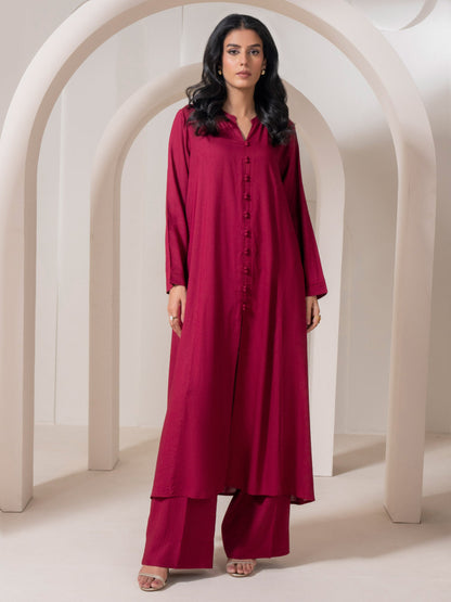 2 Piece Viscose Suit-Dyed (Pret)