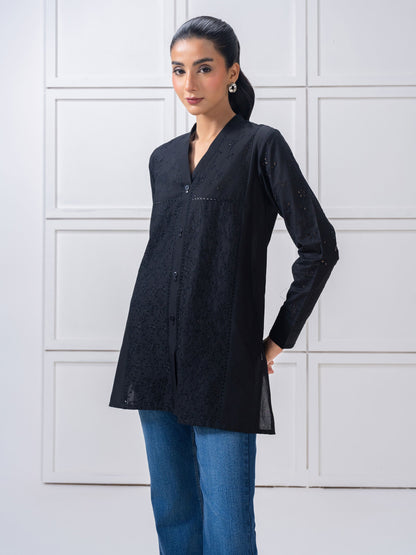 Cambric Top-Embroidered