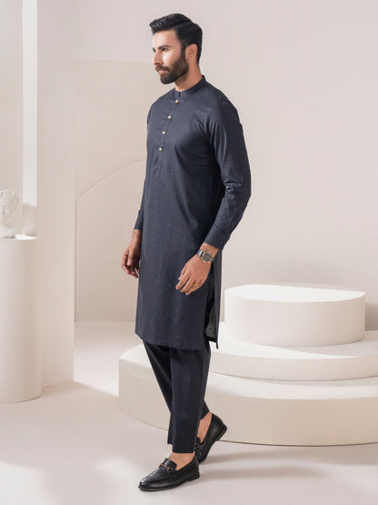 Self Jacquard Suit