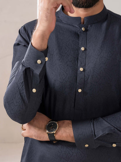 Self Jacquard Suit