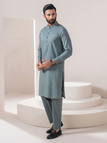 Self Jacquard Suit