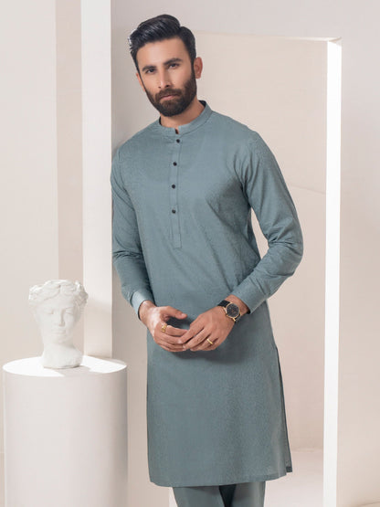 Self Jacquard Suit