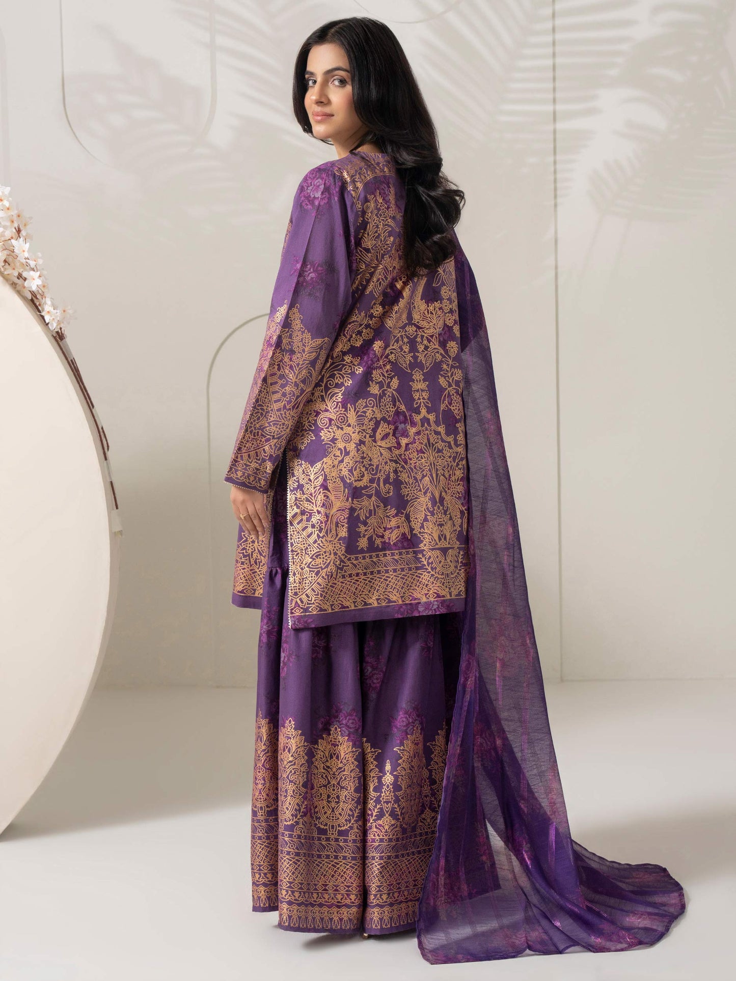 3 Piece Lawn Suit-Paste Print  (Pret)