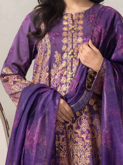 3 Piece Lawn Suit-Paste Print  (Pret)