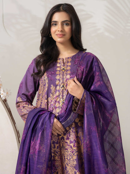 3 Piece Lawn Suit-Paste Print  (Pret)