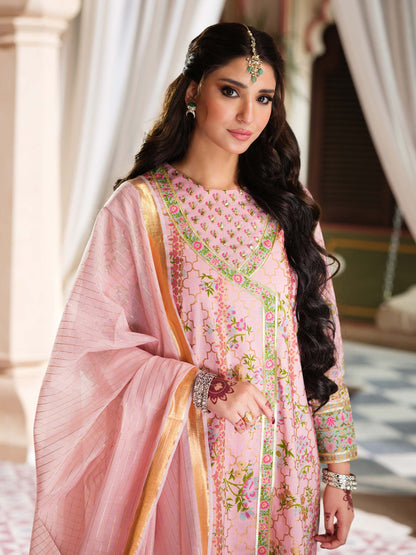 3 Piece Lawn Suit-Paste Print  (Pret)