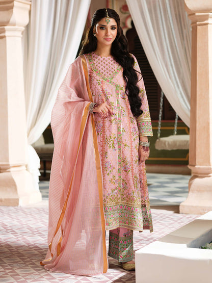 3 Piece Lawn Suit-Paste Print  (Pret)