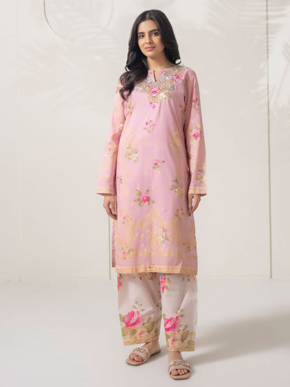 2 Piece Cambric Suit-Embroidered (Pret)