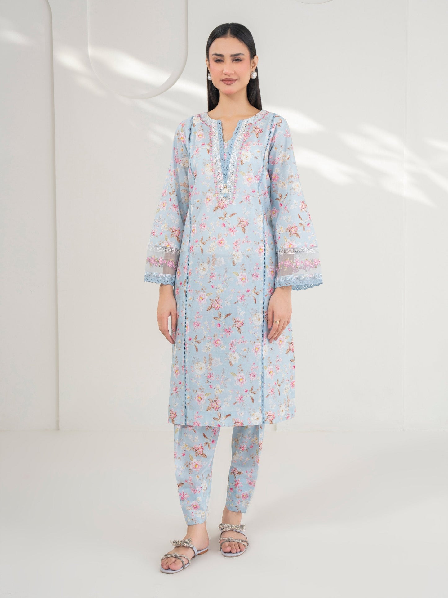 2 Piece Lawn Suit-Embroidered (Pret)