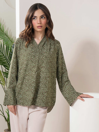 Printed Silk Top