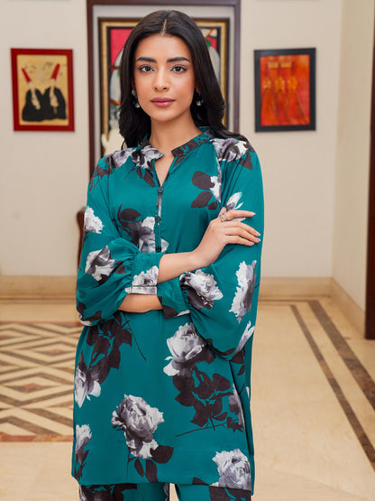 Silk Co-ord Set-Printed (Pret)