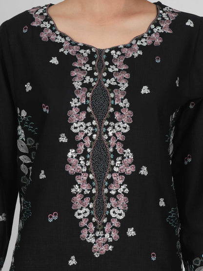 3 Piece Dobby Suit- Embroidered (Pret) DANIAL