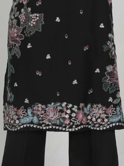 3 Piece Dobby Suit- Embroidered (Pret) DANIAL
