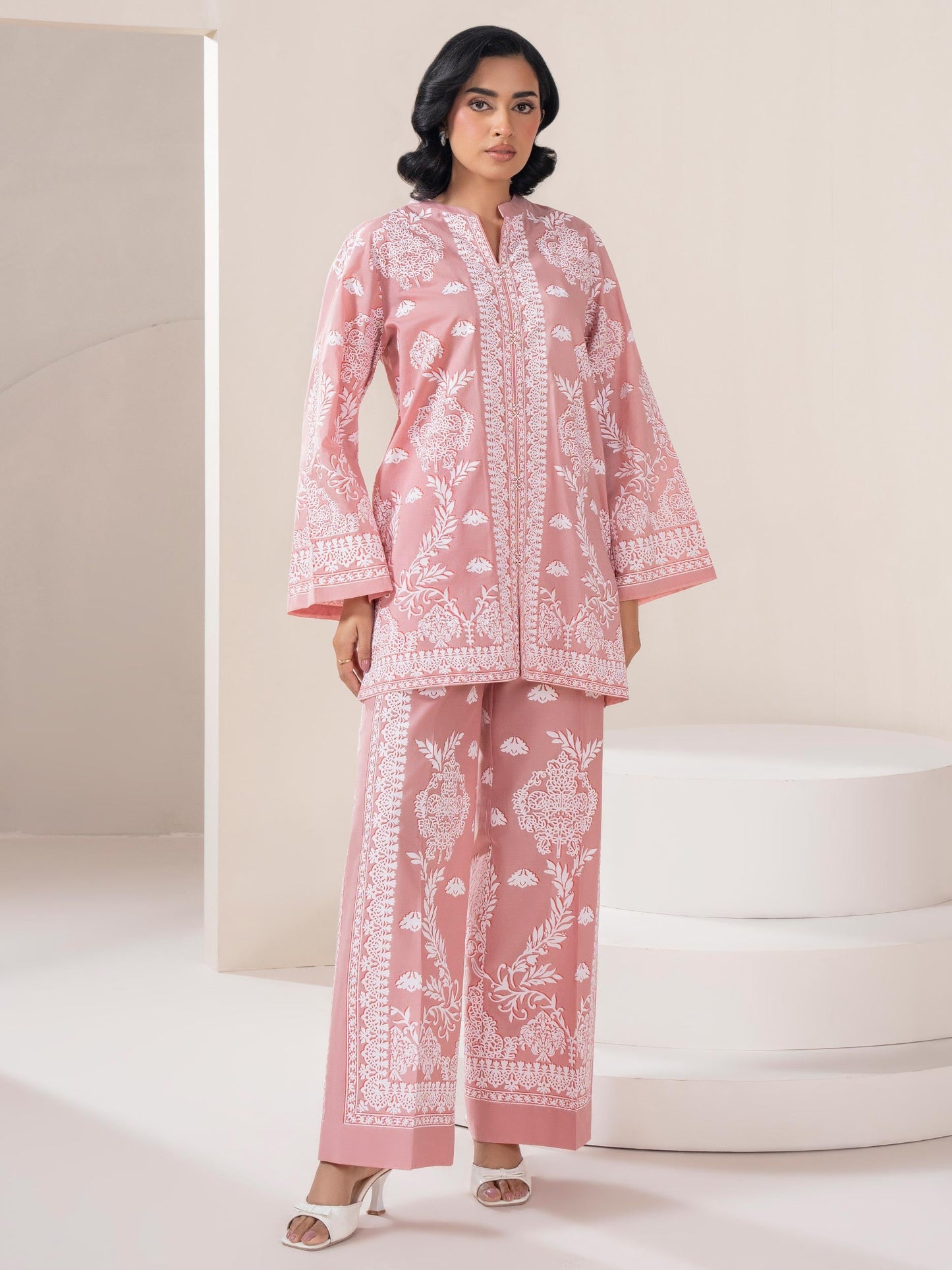 Lawn Co-ord Set-Printed (Pret)