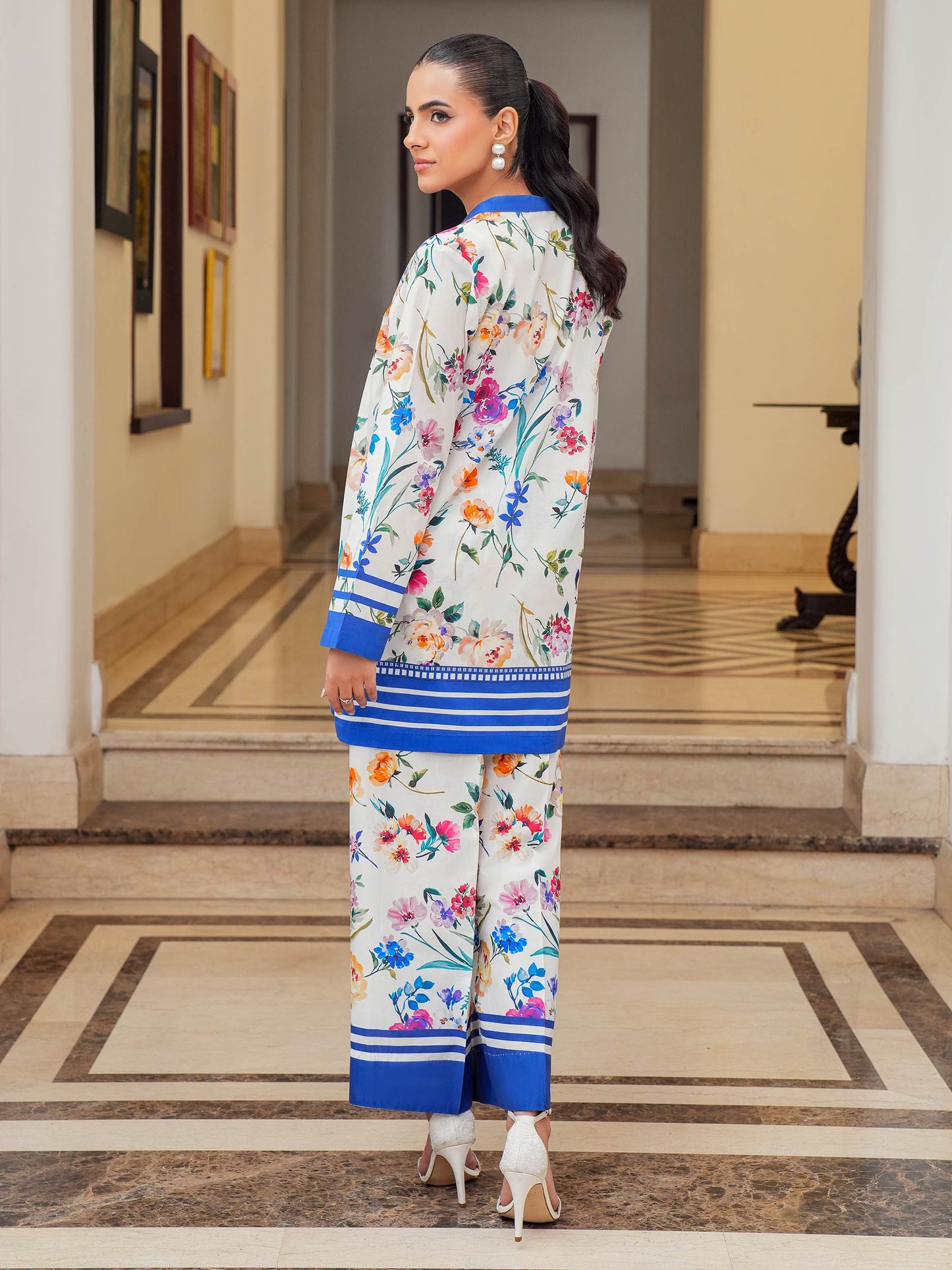 Lawn Co-ord Set-Printed (Pret)