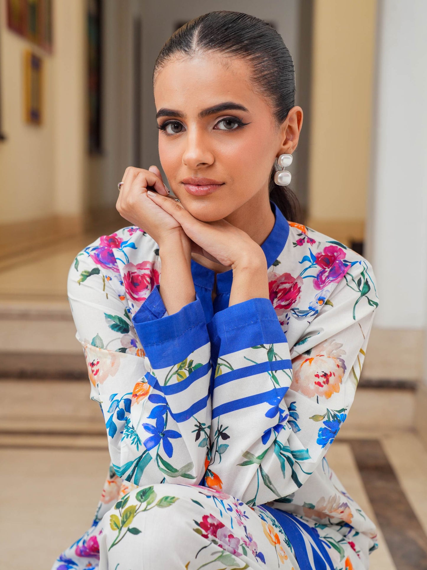Lawn Co-ord Set-Printed (Pret)