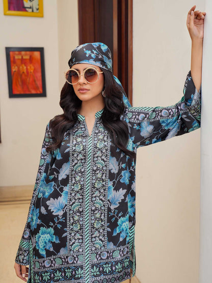Silk Co-ord Set-Printed (Pret)