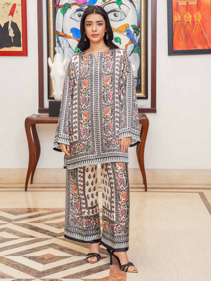 Silk Co-ord Set-Printed (Pret)