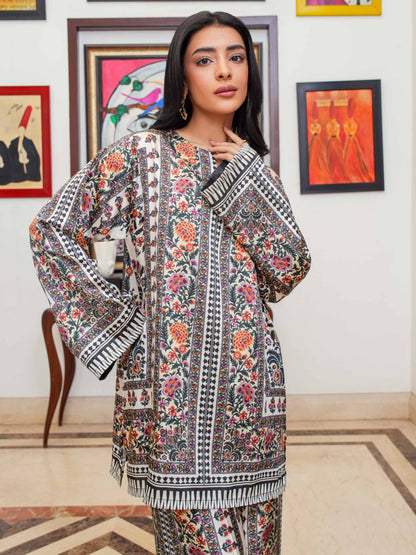 Silk Co-ord Set-Printed (Pret)