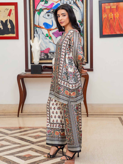 Silk Co-ord Set-Printed (Pret)