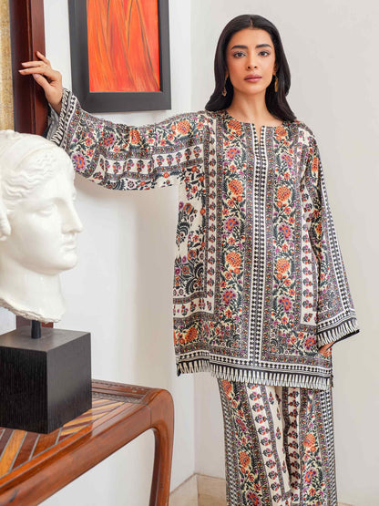 Silk Co-ord Set-Printed (Pret)