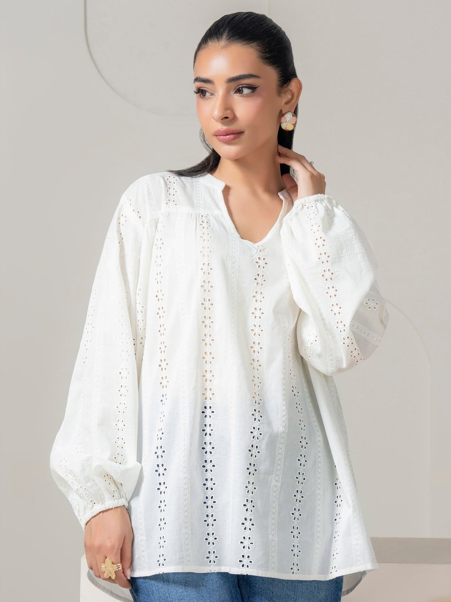Lawn Top-Embroidered (Pret)