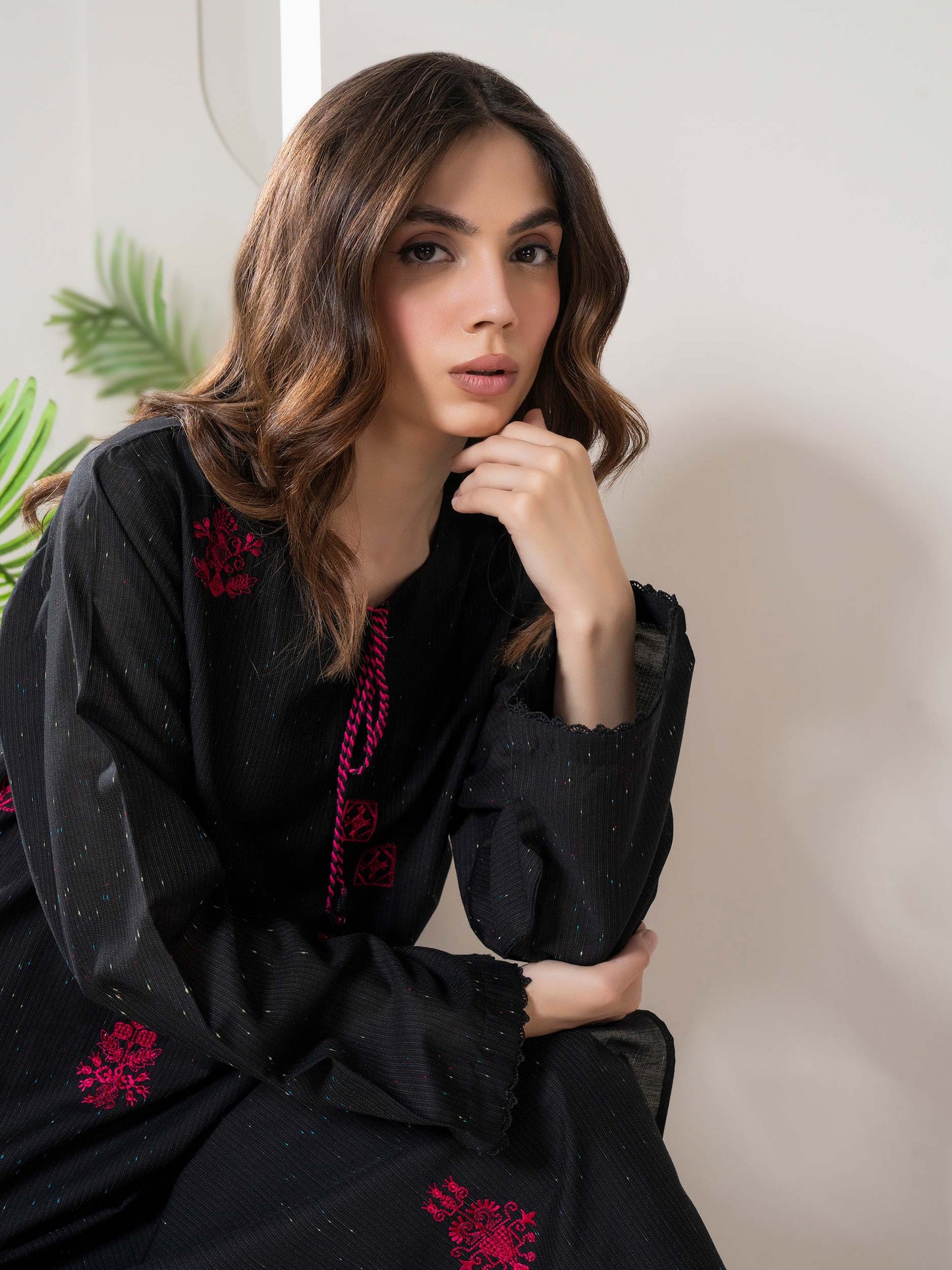 Yarn Dyed Shirt-Embroidered (Pret)