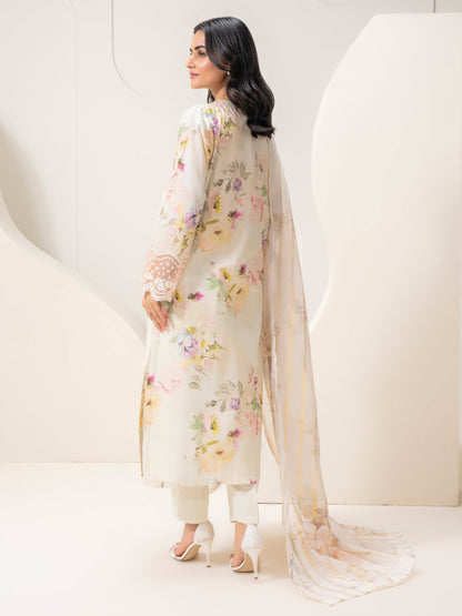 3 Piece Lawn Suit-Embroidered (Pret)