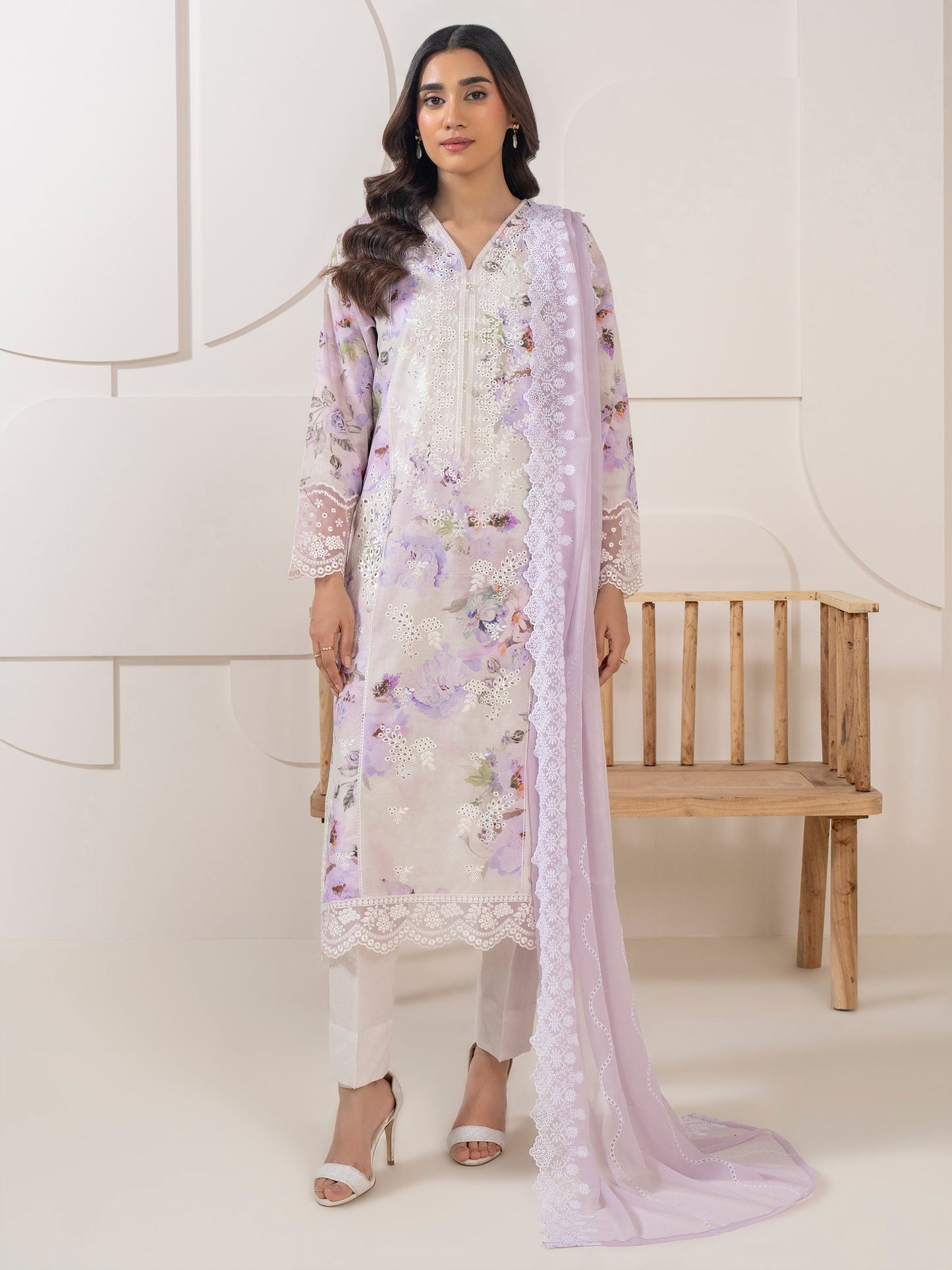3 Piece Lawn Suit-Embroidered (Pret)