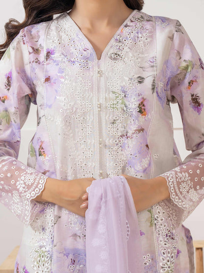 3 Piece Lawn Suit-Embroidered (Pret)