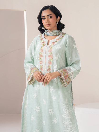 3 Piece Lawn Suit-Embroidered (Pret)