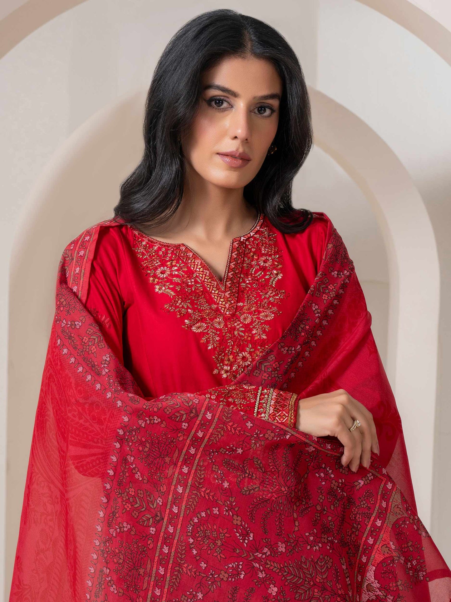 3 Piece Lawn Suit-Embroidered (Pret)