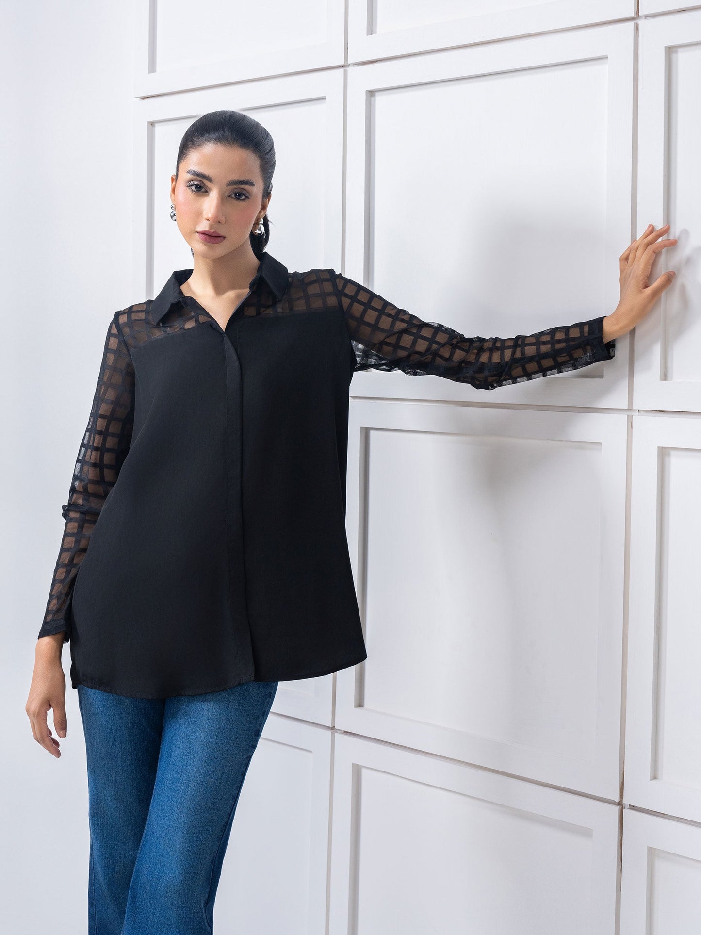 Dyed Silk Top